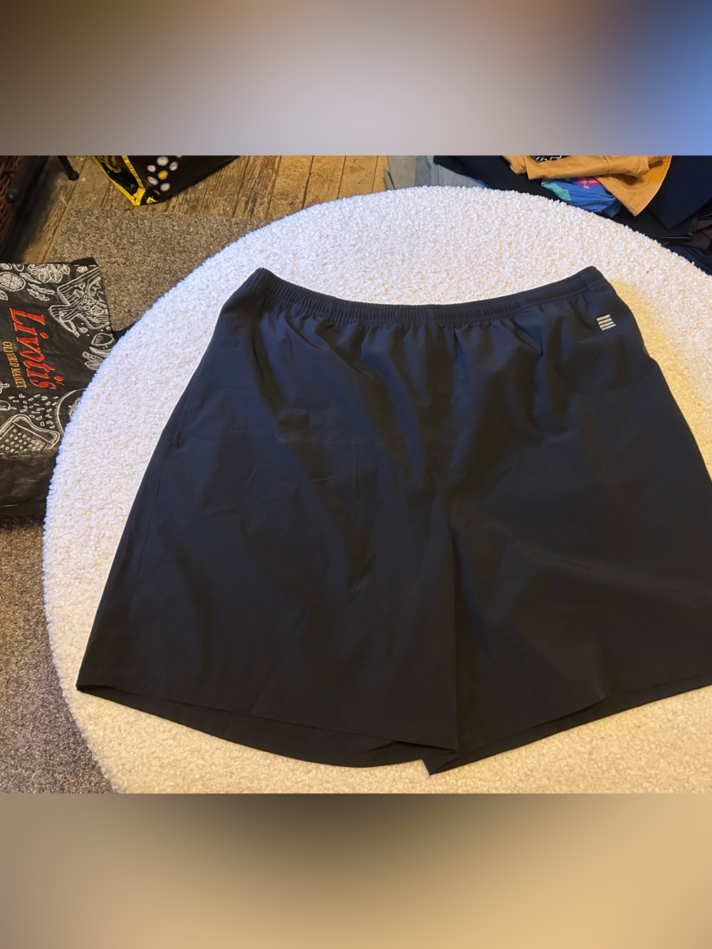 Lands' End Black Women's Swim Skirt with Elastic Waist